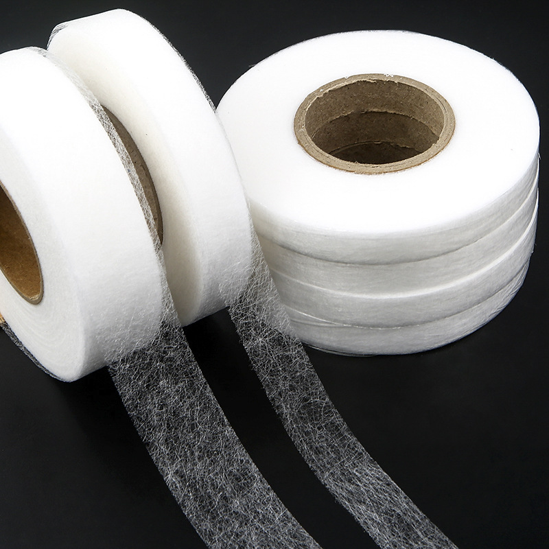 Interfacing Iron On - 70 ياردة أسود أبيض الساخن تذوب