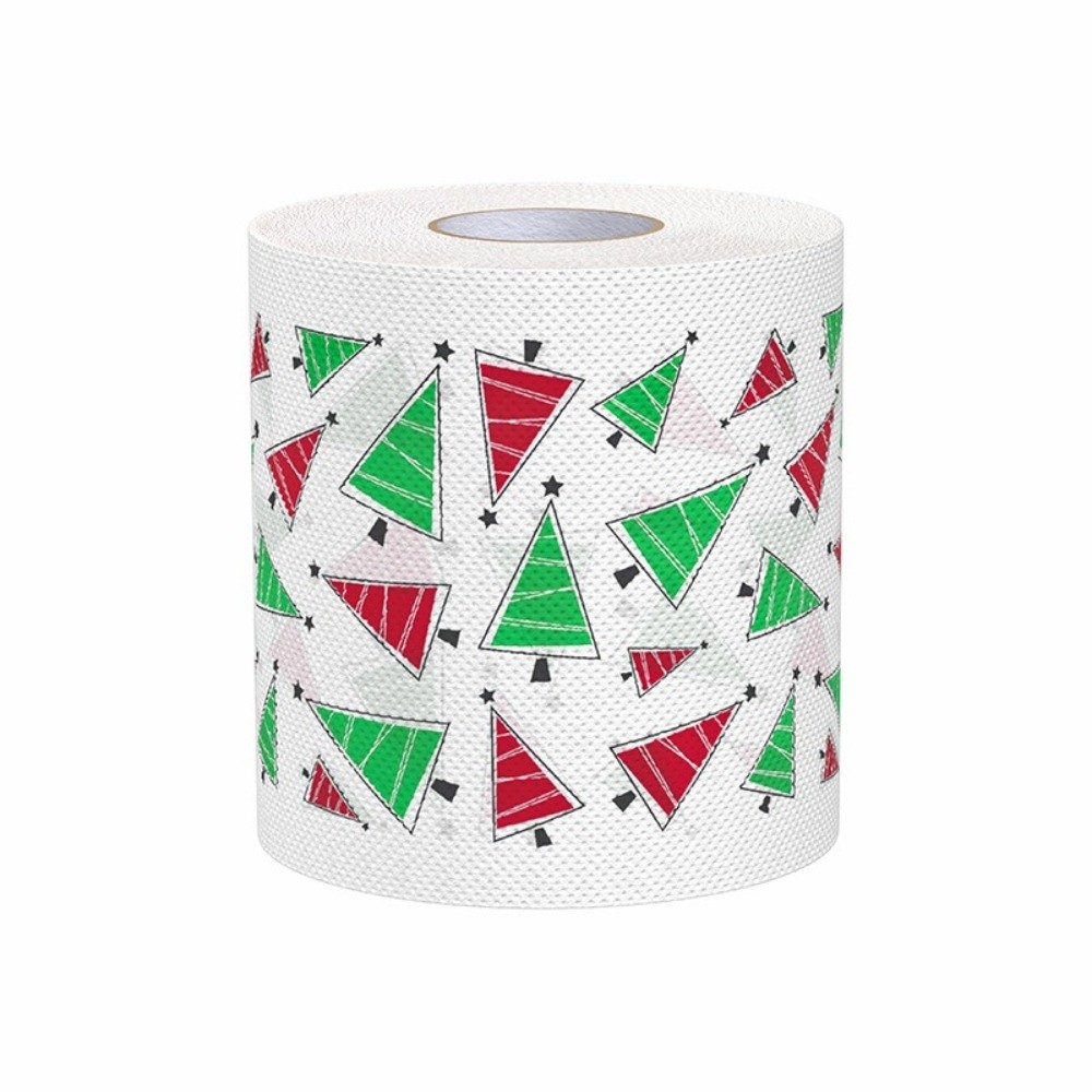 Pattern Tissue Paper - سانتا مطبوعة عيد الميلاد مناديل حمام