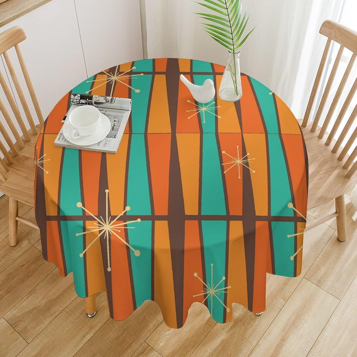 مفرش طاولة دائري بتصميم هندسي  - مراجعة Century Textile & Sewing Supply Photos وسعره