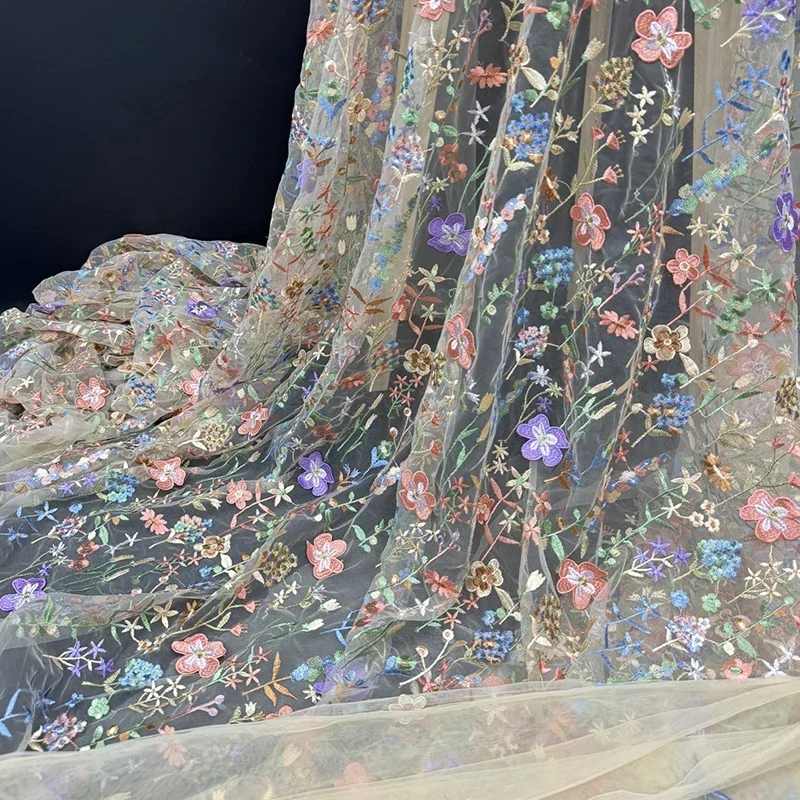 ثلاثية الأبعاد الأزهار المطرزة - مراجعة Textile And Sewing Materials وسعره