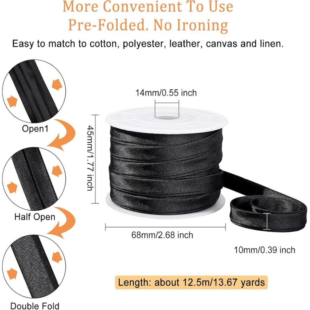شريط ساتان مزدوج الطي بعرض 0.4 - مراجعة Binding Tape Bias وسعره
