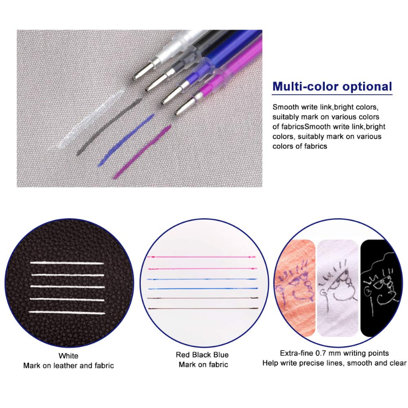 103 قطعة/المجموعة الحرارة قابل - مراجعة Fabric Marking Pen وسعره