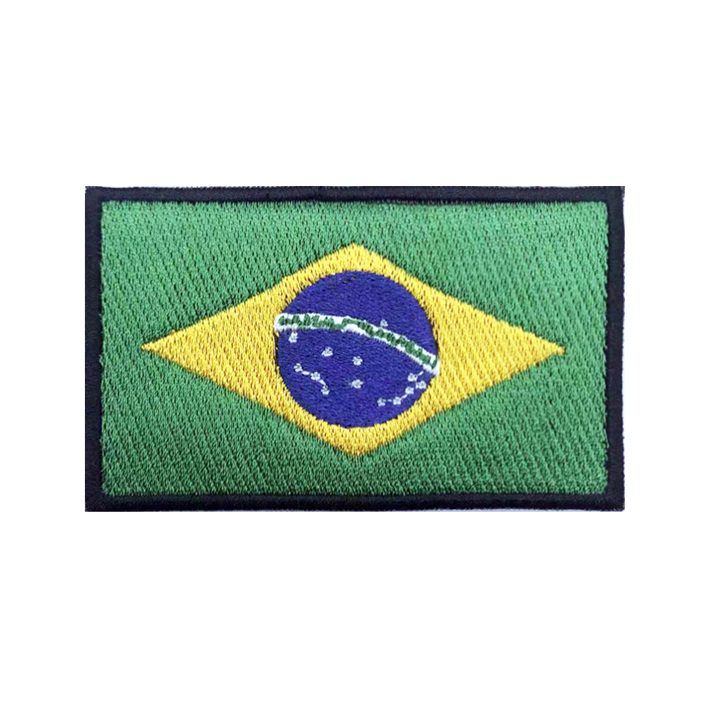 العلم البرازيلي البرازيل بقع ش - مراجعة Velcro Sew On وسعره