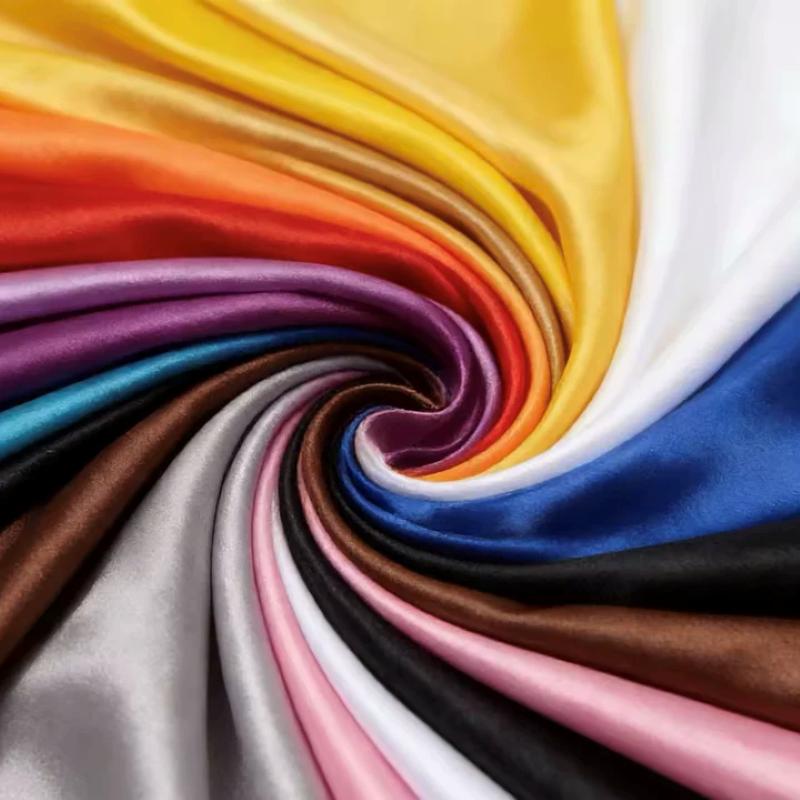 قماش ساتان ناعم متعدد الألوان، - مراجعة Textile And Sewing Materials وسعره