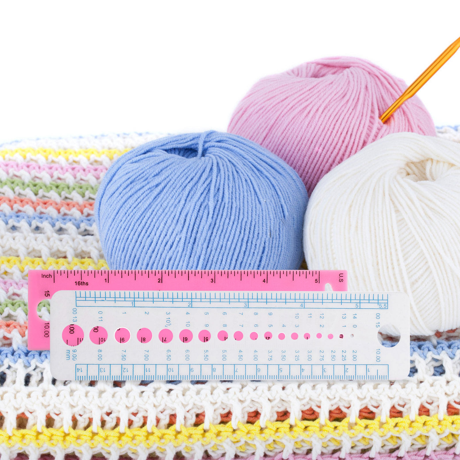 4 قطع من أدوات قياس إبر الحياك - مراجعة Sewing Gauge Ruler وسعره