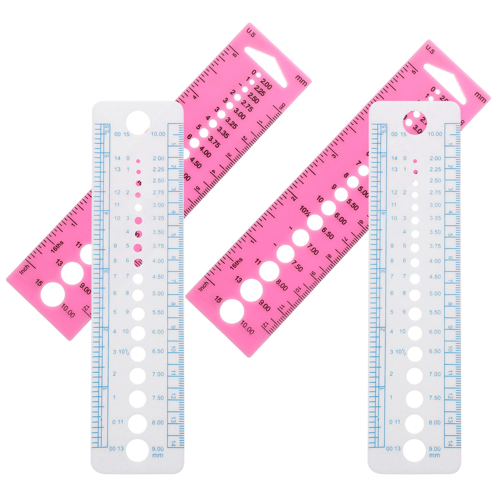 4 قطع من أدوات قياس إبر الحياك - مراجعة Sewing Gauge Ruler وسعره