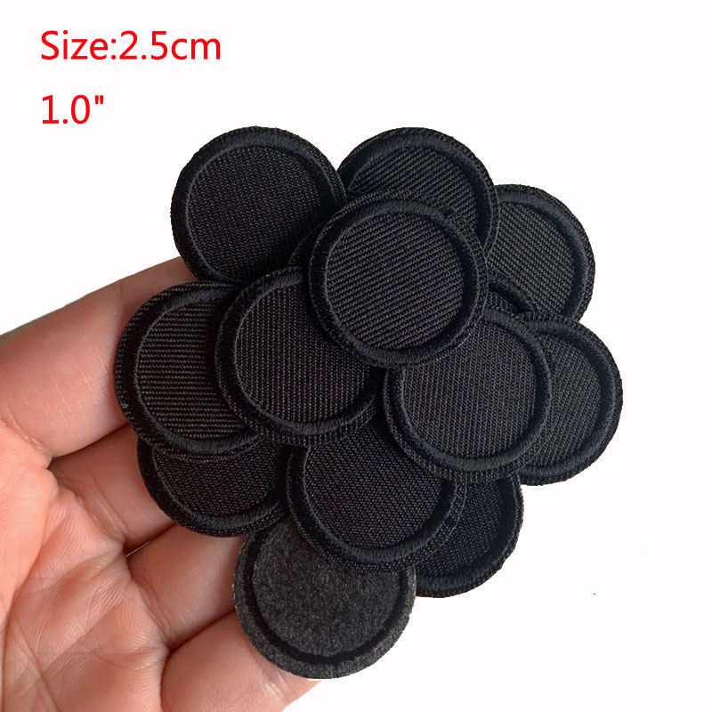 5 قطعة بقع مستديرة سوداء للملا - مراجعة Velcro Sew On وسعره