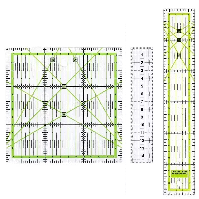 1/2 قطعة 15 سنتيمتر اللحف خليط - مراجعة Sewing Gauge Ruler وسعره