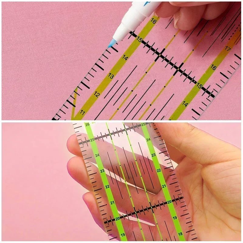 1/2 قطعة 15 سنتيمتر اللحف خليط - مراجعة Sewing Gauge Ruler وسعره