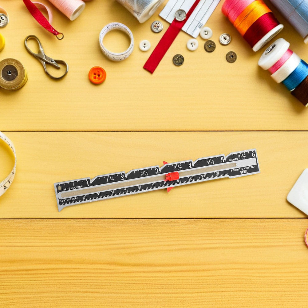 مجموعة مساطر خياطة محمولة مكون - مراجعة Sewing Gauge Ruler وسعره