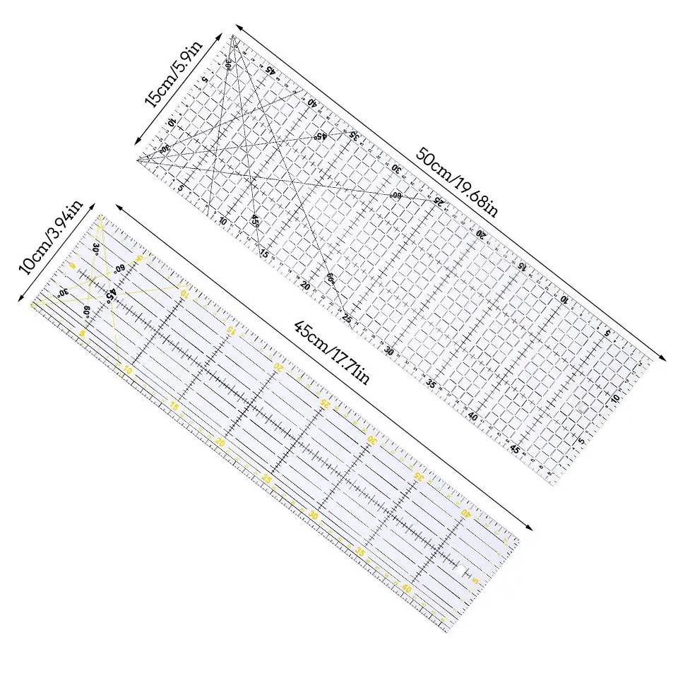 Fenrry متعددة الحجم الاكريليك  - مراجعة Sewing Gauge Ruler وسعره